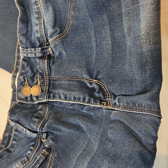 YMI Womens Mid-Rise Ankle Jeans - Blue - Picture 3 of 6